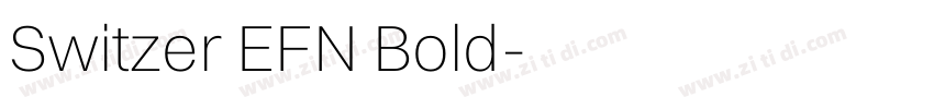 Switzer EFN Bold字体转换